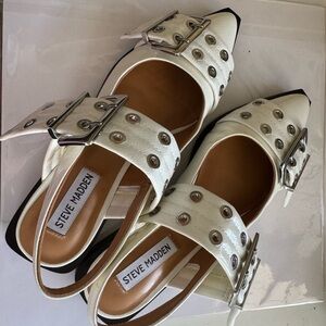 Steve Madden Graya White Patent 7